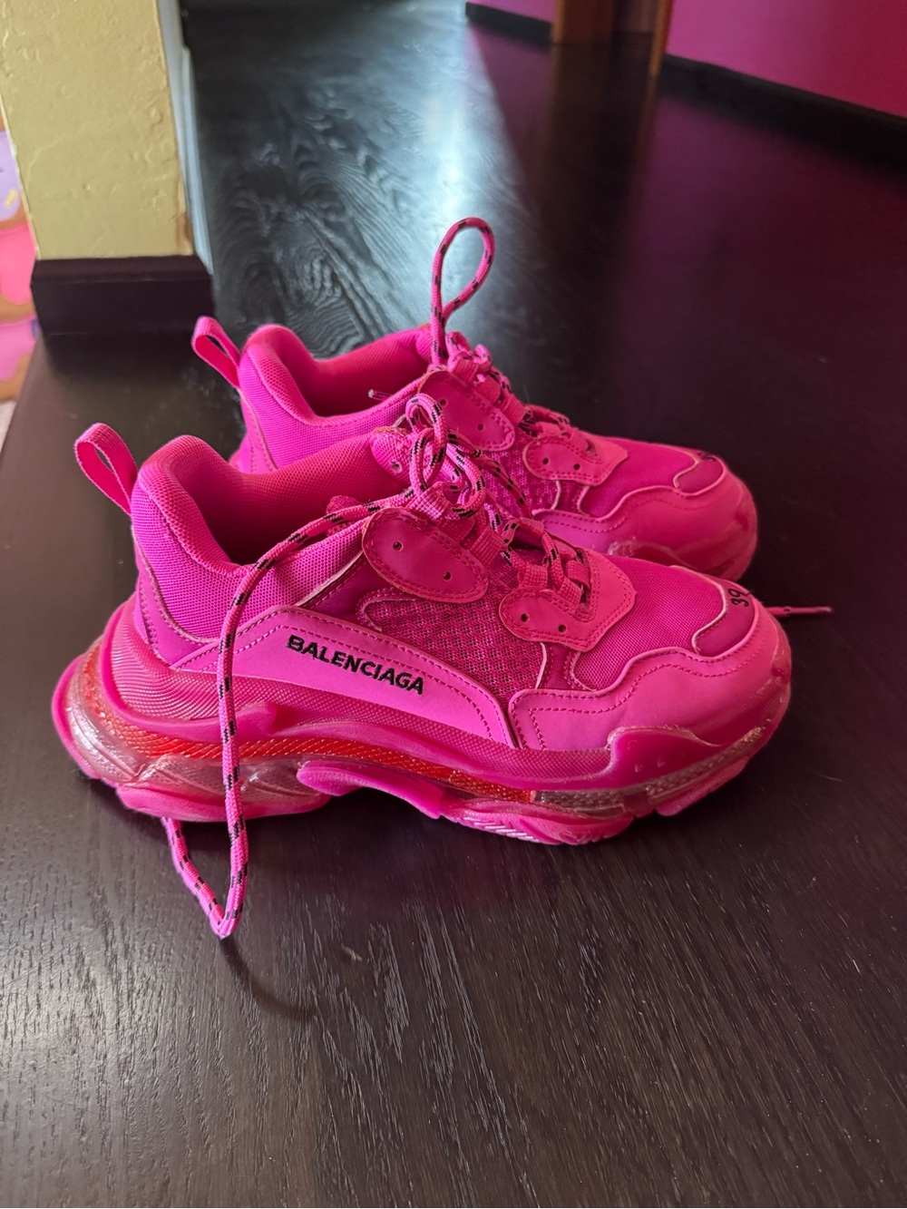 Balenciaga Triple S Sneaker - Hot Pink